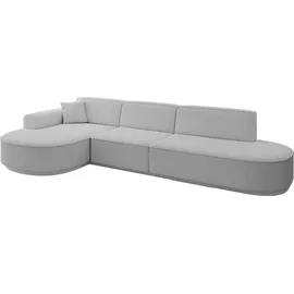 altdecor Ecksofa Ottomane Links MARI-L2-v3 - 328x171x83 cm Hellgrau Bouclé