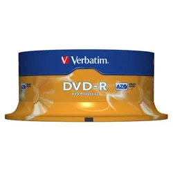 Verbatim DVD-Rohlinge 43522 DVD-R, 4,7 GB, Spindel  0023942435228 Verbatim 25 Stück