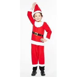Kleiner Santa Weihnachtsmann Kostüm für Kinder - Kinder-4-6-Jahre