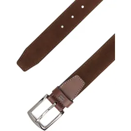 Tommy Hilfiger Herrengürtel Leder 3,5 cm breit Braun 110