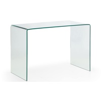 Julian Bowen Amalfi Schreibtisch, Gehärtetes Glas, Klar, Einheitsgröße