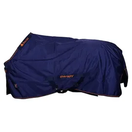 Bucas Therapy Turnout Regendecke 50g 140 cm Navy/Orange