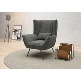 Home Affaire Sessel HOME AFFAIRE "Kilrea Relaxsessel, Ohrensessel", blau (dunkelblau), B:90cm H:112cm T:94cm, 100% Polyester, Sessel, Sessel, Extra hohe Rückenlehne