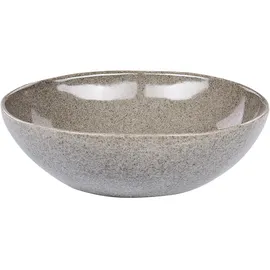 Beliani Costmary Tafelservice 16-tlg. grau meliert