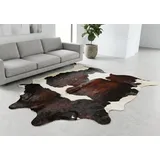 KUHFELL online & NOMAD Fellteppich KUHFELL RINDERFELL TEPPICH BRAUN WEISS BEIGE ca. 230 x 180 cm XL
