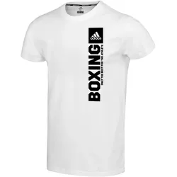 T-Shirt ADIDAS PERFORMANCE "Community Vertical T-Shirt BOXING" Gr. XXL, weiß, Shirts, Herren, XXL, Obermaterial: 100% Baumwolle
