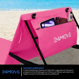 24move Campingliege 2er Set Rosa