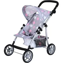 Knorrtoys Puppenbuggy Liba Star Grey Pink