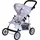 Knorrtoys Puppenbuggy Liba Star Grey Pink