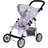 Knorrtoys Puppenbuggy Liba Star Grey Pink