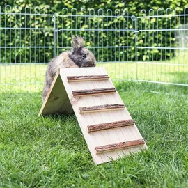 Kerbl Nagerkäfig Holzbrücke mit Stufen, Käfigausgang Unterschlupf