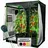 MuCoLa Growbox Gewächshaus Indoor Pflanzenzelt 120 x 120 x 200 cm Schwarz