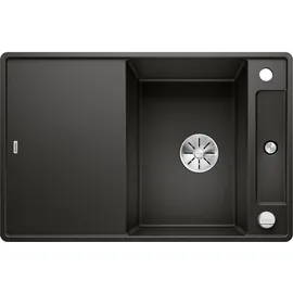 Blanco Axia III 45 S-F links Flächenbündig schwarz Excenterbetätigung 770 x 500 mm