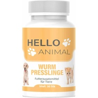 HelloAnimal® Wurm Presslinge, Wurmkur für Katzen, Hunde, Entwurmung, Wurmmittel