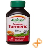 Jamieson Kurkuma Curcumin 550mg 60 Kapseln lindert Gelenkschmerzen Ergänzung