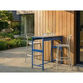 Beliani Bartisch MAENZA 120 x 40 x 105 cm Blau/Silber