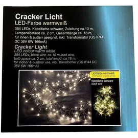 Mojawo 384er Cracker Lichterkette LEDs Innen und Außen