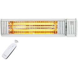 VASNER Appino 20 Infrarot Heizstrahler 2000 Watt Infrarotstrahler Weiß für Outdoor, IP65 nässegeschützt