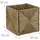 Relaxdays Aufbewahrungskorb Seegras Regalkorb quadratisch 30 x 30 x 30 cm braun
