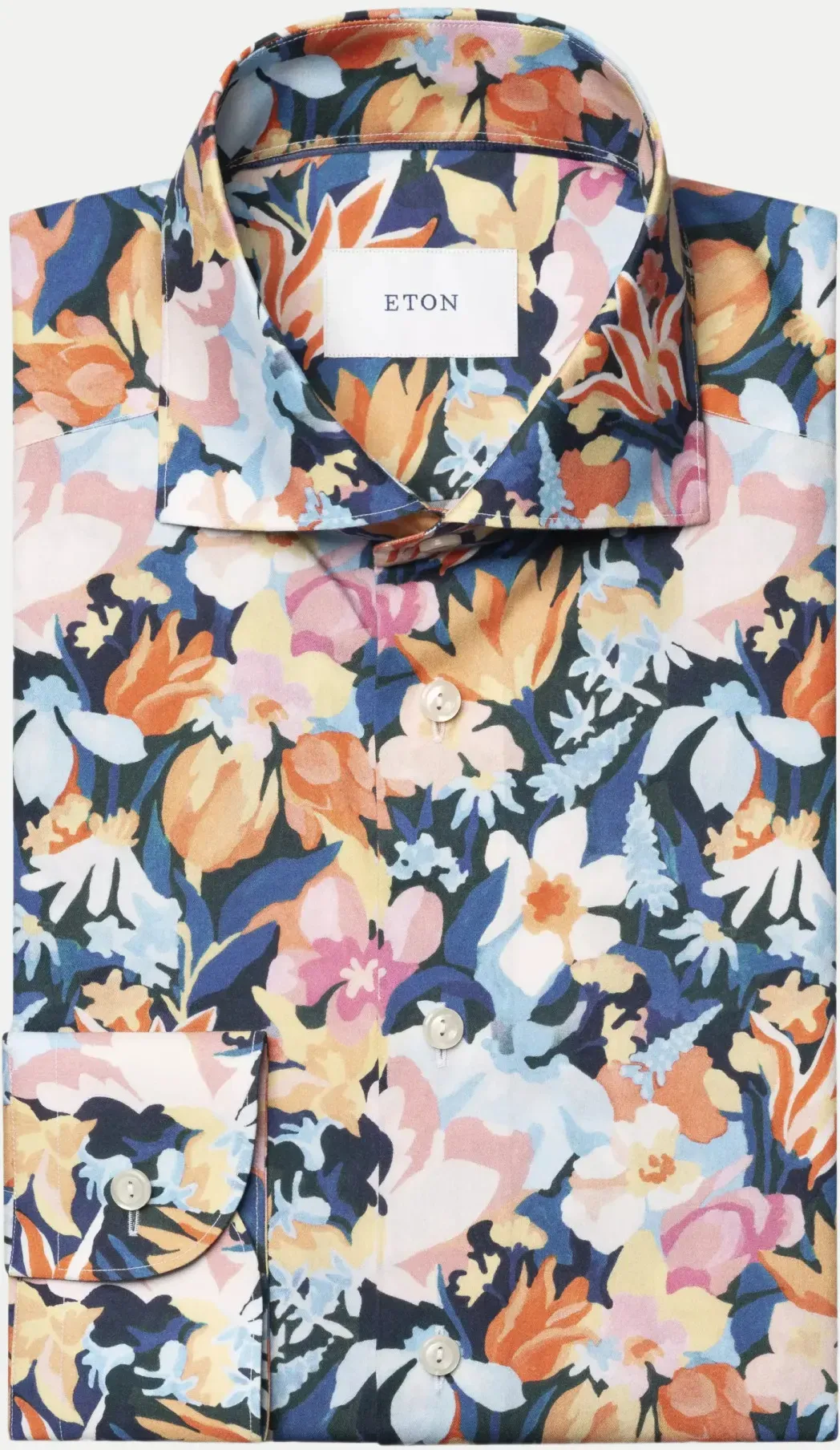 Contemporary-Fit Hemd im Floralmuster Mehrfarbig 44
