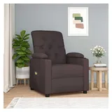 vidaXL Massagesessel Stoff 78,5 x 96,5 x 93 cm dunkelbraun