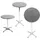 Mojawo Mojawo® Bistro Stehtisch Ø60cm Höhenverstellbar Klappbar Balkontisch Gartentisch