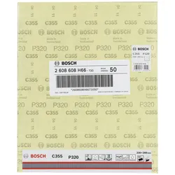 Bosch Accessories C355 2608608H66 Schleifblatt K?rnung (num) 320 (B x H) 230 mm x 280 mm 1 St.