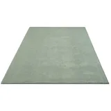 floornovo Hochflor Teppich Grün Einfarbig 340 x 240 cm