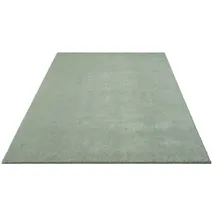 floornovo Hochflor Teppich Grün Einfarbig 340 x 240 cm