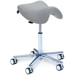Swippo Lady - Sattelstuhl - Sattelhocker (Kunstleder/Leder)