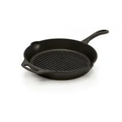 Petromax Grill-/Feuerpfanne gp30-t - mit Stiel - D: 30cm - Gusspfanne geriffelt ...