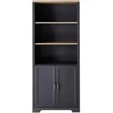 Möbel Boss JUDITH Aktenschrank 86 x 38 x 204 schwarz