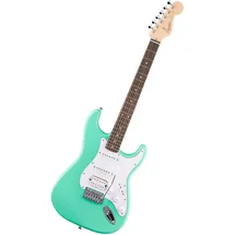 Fender Squier by Fender Debut Collection HSS Stratocaster E-Gitarre, Laurel Griffbrett, Weißes Schlagbrett, Seafoam Green