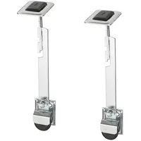 ABUS Gitterrostsicherung GS60 - Schutz für Kellergitter - mit Zugstab und großen Halteplatten - ABUS-Sicherheitslevel 8 - 04631 - 2er Set