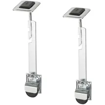 ABUS Gitterrostsicherung GS60 - Schutz für Kellergitter - mit Zugstab und großen Halteplatten - ABUS-Sicherheitslevel 8 - 04631 - 2er Set