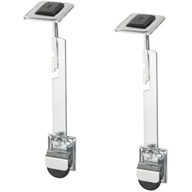 ABUS Gitterrostsicherung GS60 - Schutz für Kellergitter - mit Zugstab und großen Halteplatten - ABUS-Sicherheitslevel 8 - 04631 - 2er Set