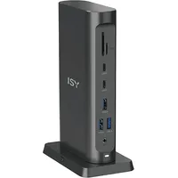 ISY IDO-3000 15 in 1 USB-C Dockingstation, Schwarz