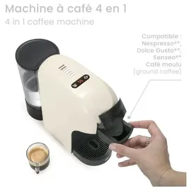 LIVOO 4-in-1-mehrkapsel-kaffeemaschine Dod217C weiß
