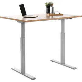 TOPSTAR Schreibtisch E-Table Buche / Grau