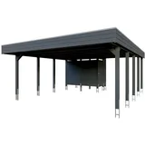 SKANHOLZ Skan Holz Carport Friesland Hybrid 557 cm x 708 cm Anthrazit