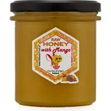 NATURAL FOOD Honig mit Zusatz - für Desserts Süßspeisen Aromatisierte Tees n - Reiches Aroma und Geschmack - Gewicht 430 g - mit Mango