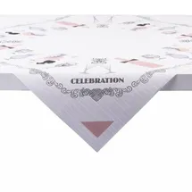 Sovie Horeca Tischdecke Celebration 80 x 80 cm Grau-Rosa