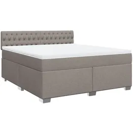 vidaXL Boxspringbett 180 x 200 cm Taupe