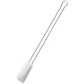 Rösle Teigschaber, weiß, 26 cm, schmal, - Silber