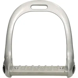 Steigbügel Color Aluminium Grip Silber 12 CM