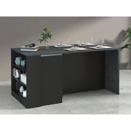 kochstation Küchenregal Sole 90 x 25 x 90 cm Grau