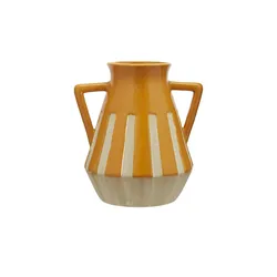 Vase   , orange , Porzellan , Maße (cm): H: 22,5  Ø: 20.7