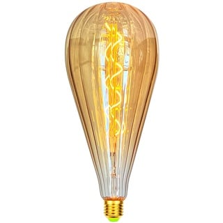 TIANFAN Led Birnen B125 Regentropfen Vintage Glühbirne 4W Dimmbare Spirale Filament Riesige Edison Birne 220-240V E27 Spezielle dekorative Glühbirne Golden