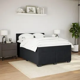 vidaXL Boxspringbett 140 x 200 cm Schwarz