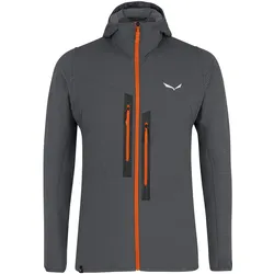 Salewa Fleecejacke Rolle - winddicht, leicht, Bodymapping-Isolierzonen - onyxgrau Herren